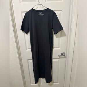 Eileen Fisher Classic Gray T-shirt Maxi Dress